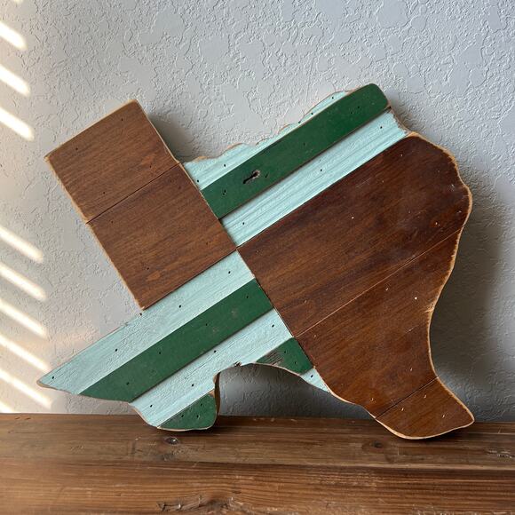 Hemlock and Heather Wood Numbered‎ Texas Wall Decor Art - Picture 2 of 10